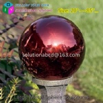 large custom metal colorful garden spheres